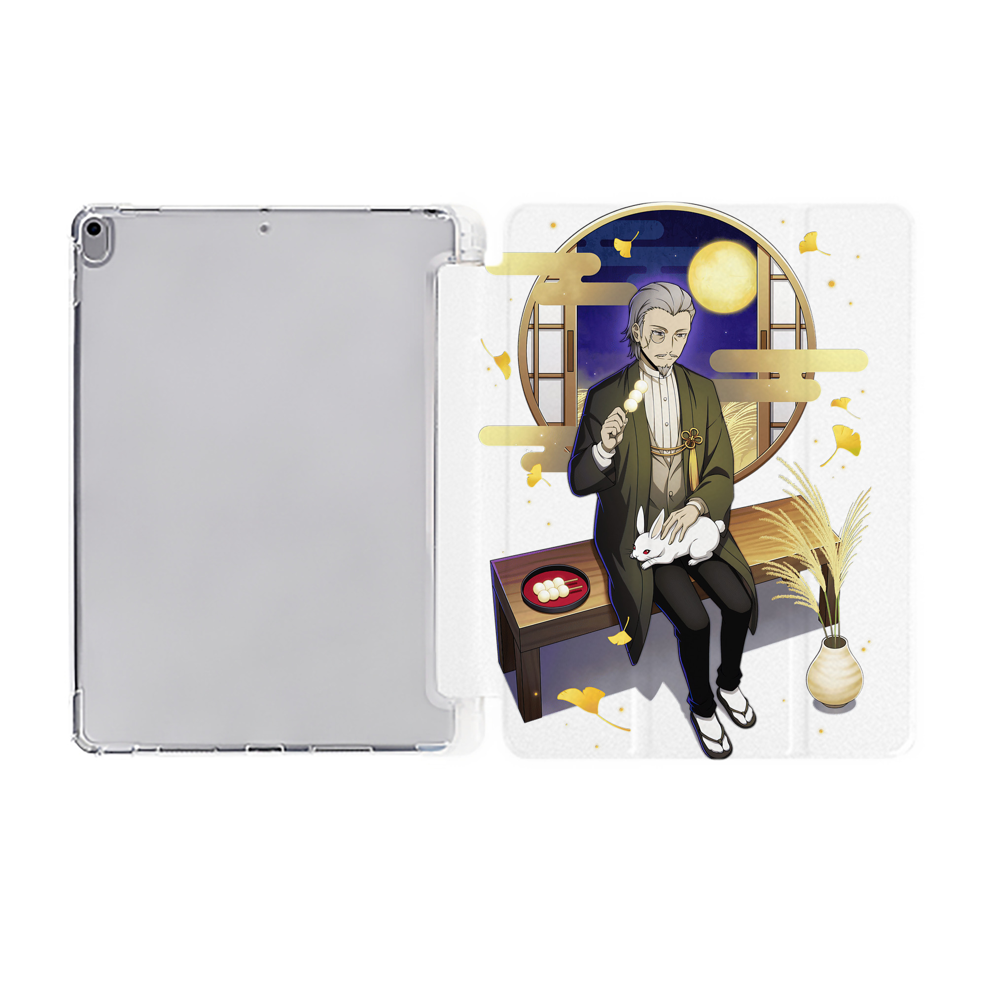 （画像用） 文豪ストレイドッグス Bungo Stray Dogs IPad ケース ペン収納付き 三つ折りスタンド PUレザー×シリコン 対応機種9.5/10.5/10.9インチ